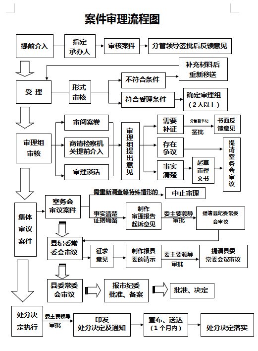 案件审理流程图